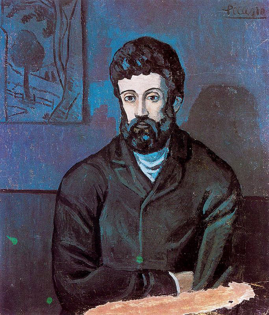 Man in blue (1902) - Pablo Picasso Tablo