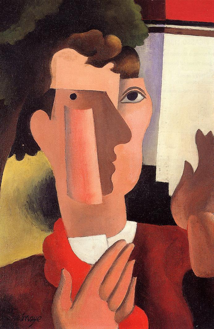 Man with a Red Kerchief (1922) - Roger de La Fresnaye Tablo