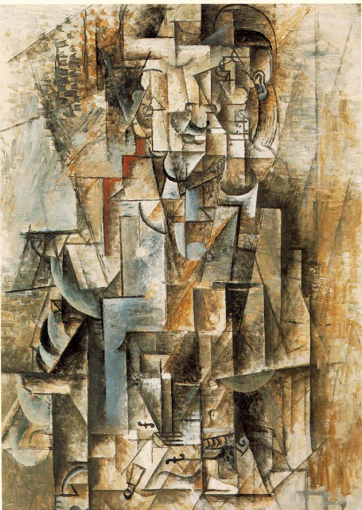 Man with guitar (1912) - Pablo Picasso Tablo