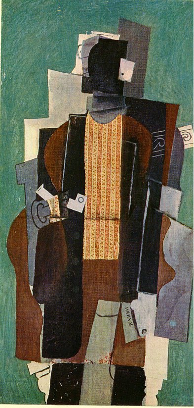 Man with pipe (1914) - Pablo Picasso Tablo