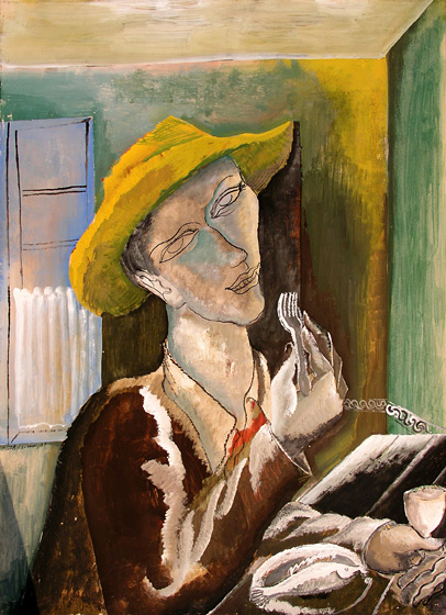 Man with the Yellow Hat (1928) - Ossip Zadkine Tablo
