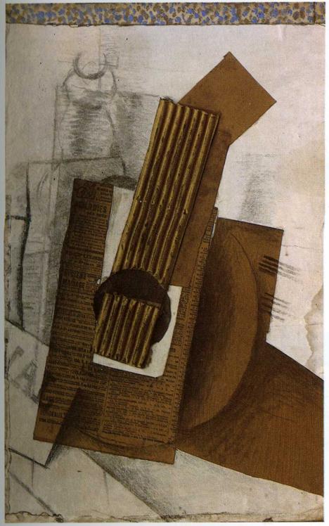 Mandolin (1914) - Georges Braque Tablo