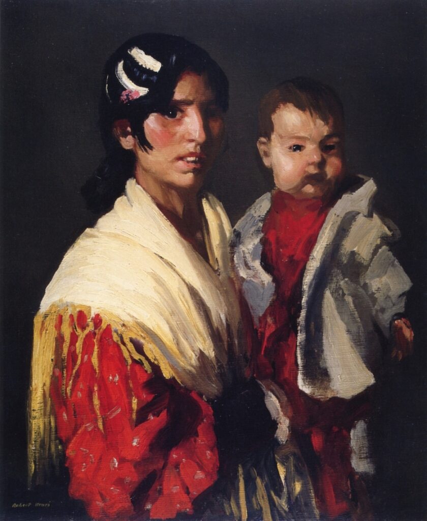 Maria y Consuelo (Gitana) (1906) - Robert Henri Tablo