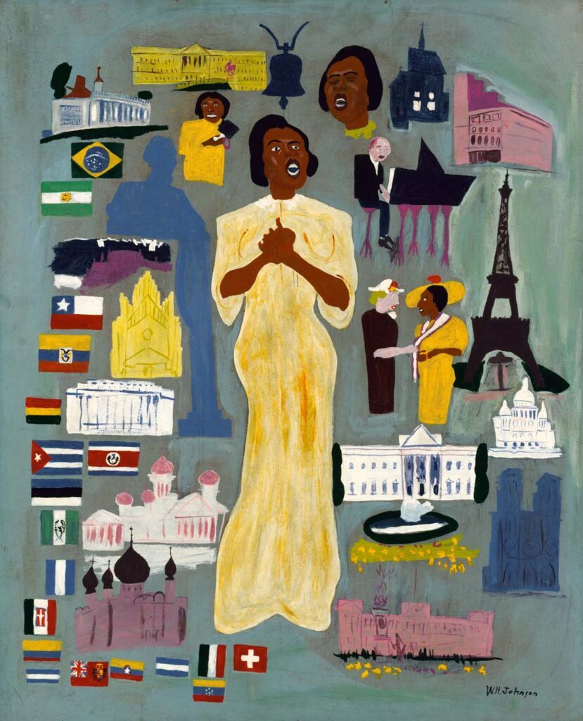 Marian Anderson (1945) – William H. Johnson Tablo