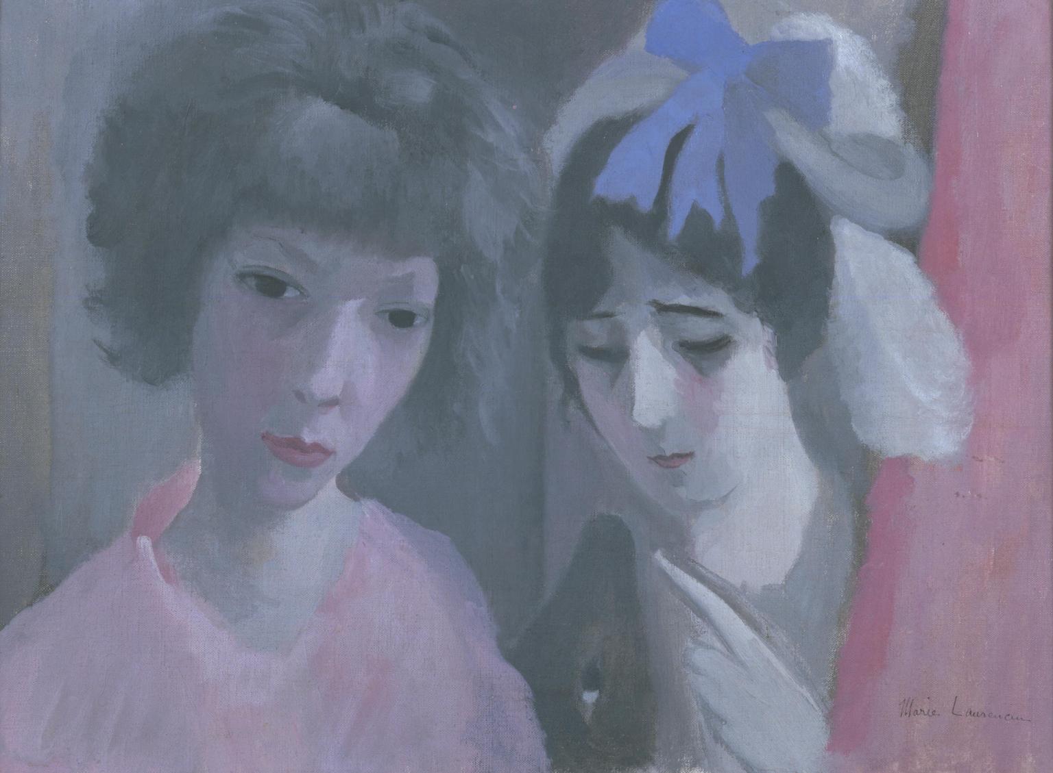 Marie Laurencin, Cecilia De Madrazo and the Dog Coco (1915) - Marie Laurencin Tablo