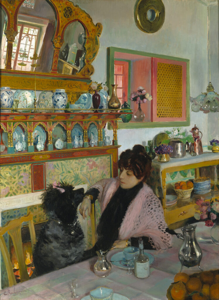 Marie Rochegrosse Dans La Salle À Manger (1904) - Georges Rochegrosse Tablo
