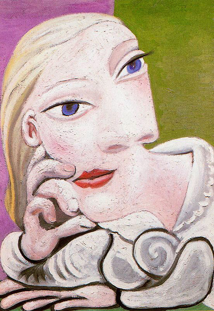 Marie Therese leaning (1939) - Pablo Picasso Tablo