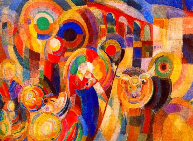 Market at Minho (1915) – Sonia Delaunay Tablo