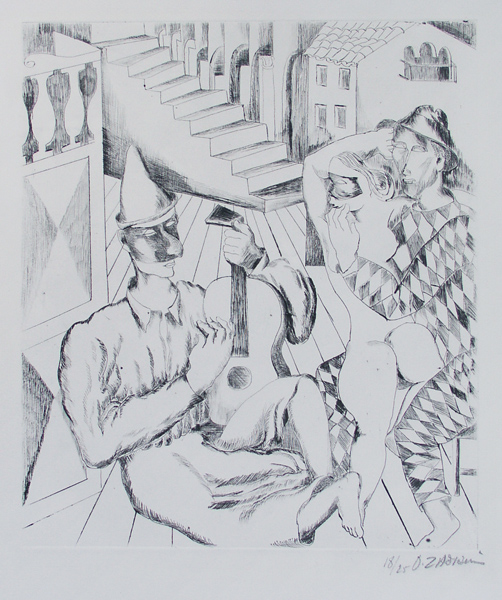 Masquerade (1928) - Ossip Zadkine Tablo