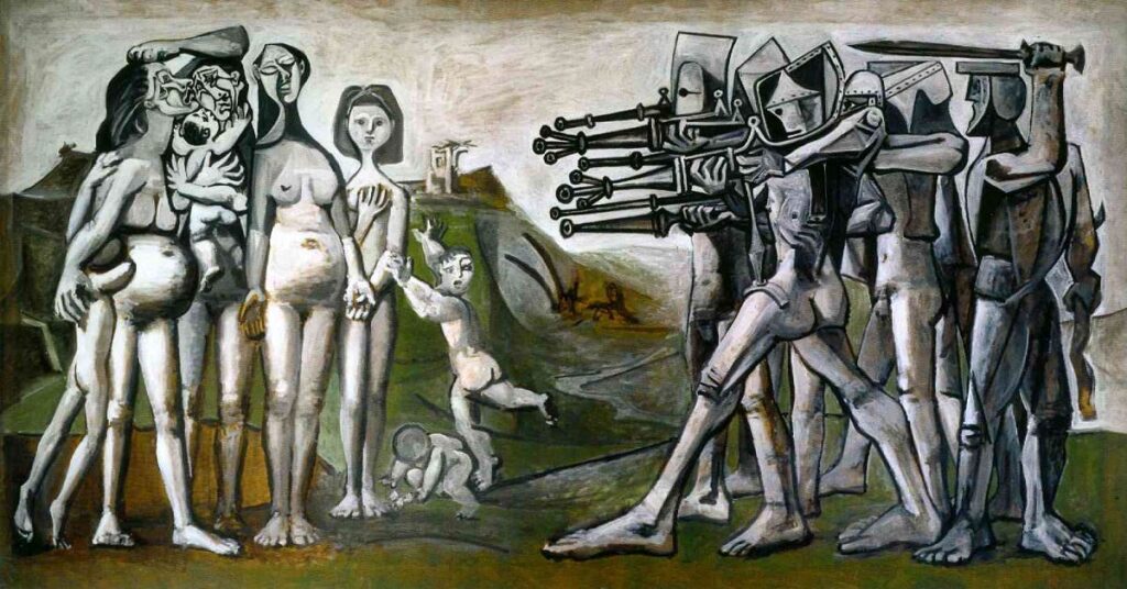 Massacre in Korea (1951) - Pablo Picasso Tablo
