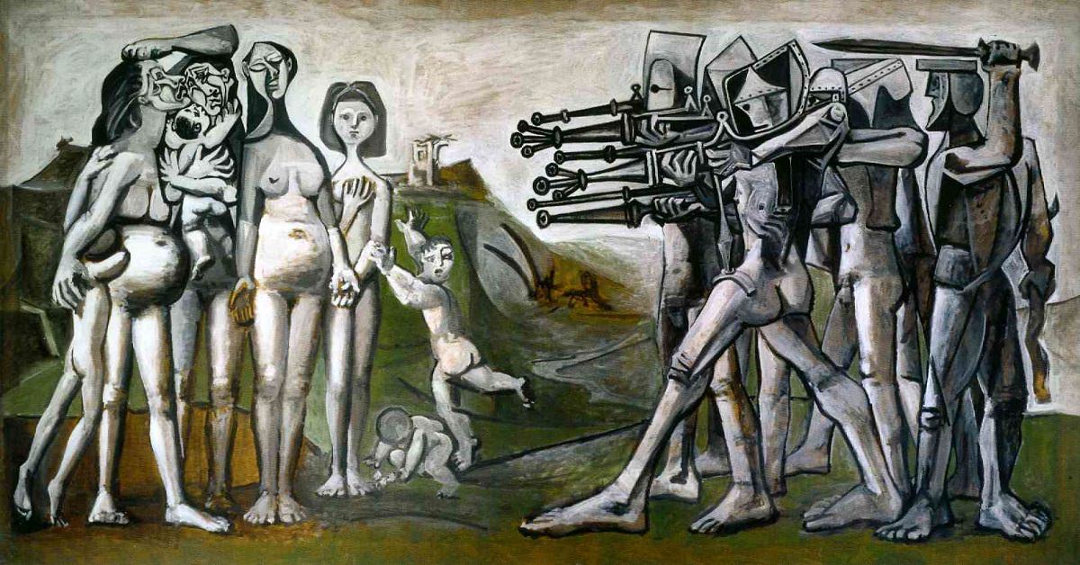 Massacre in Korea (1951) - Pablo Picasso Tablo