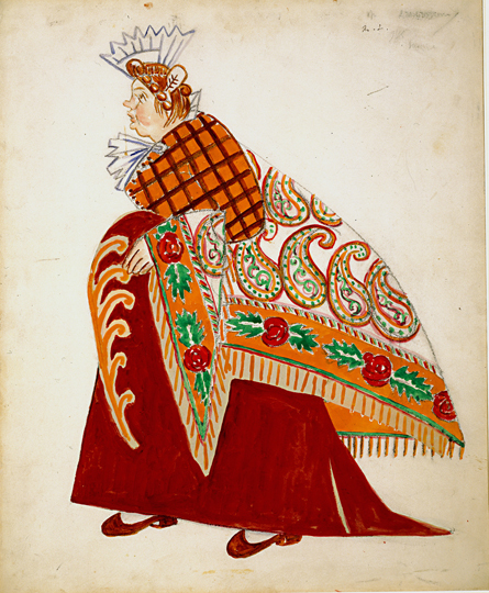 Matchmaker. Sketch of the Costume for the Ballet 'The Jester' (1915) - Mikhail Larionov Tablo