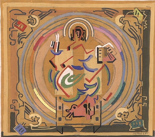 Matière et Lumière ou le Christ au Tétramorphe (1934) - Albert Gleizes Tablo