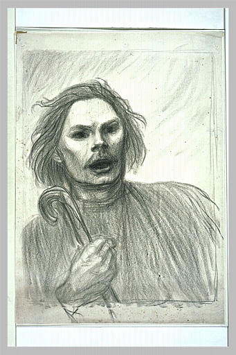 Maxim Gorki study – Théophile Steinlen Tablo