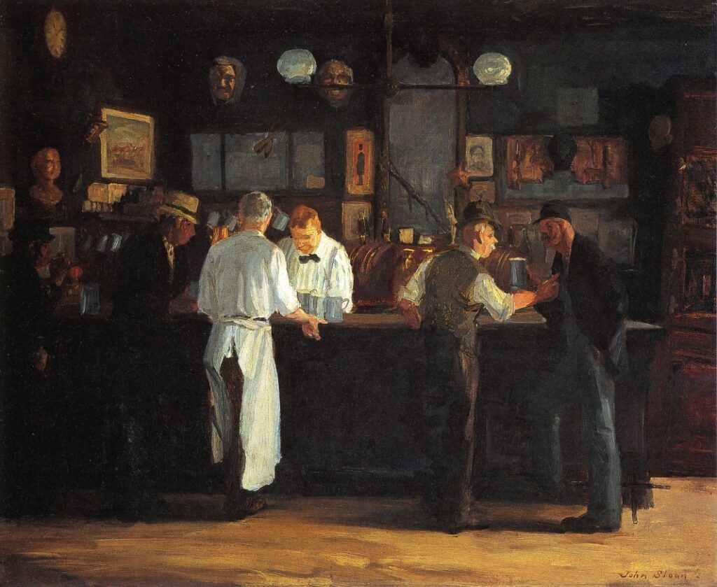 McSorley's Bar (1912) - John French Sloan Tablo