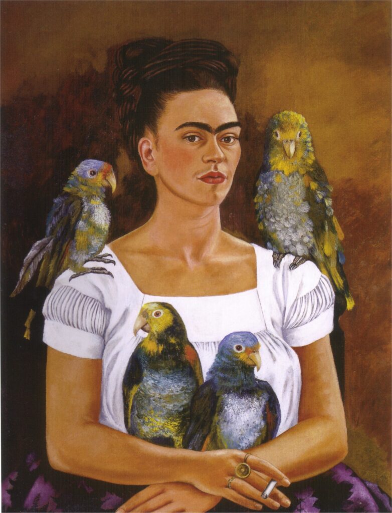 Me and My Parrots (1941) – Frida Kahlo Tablo