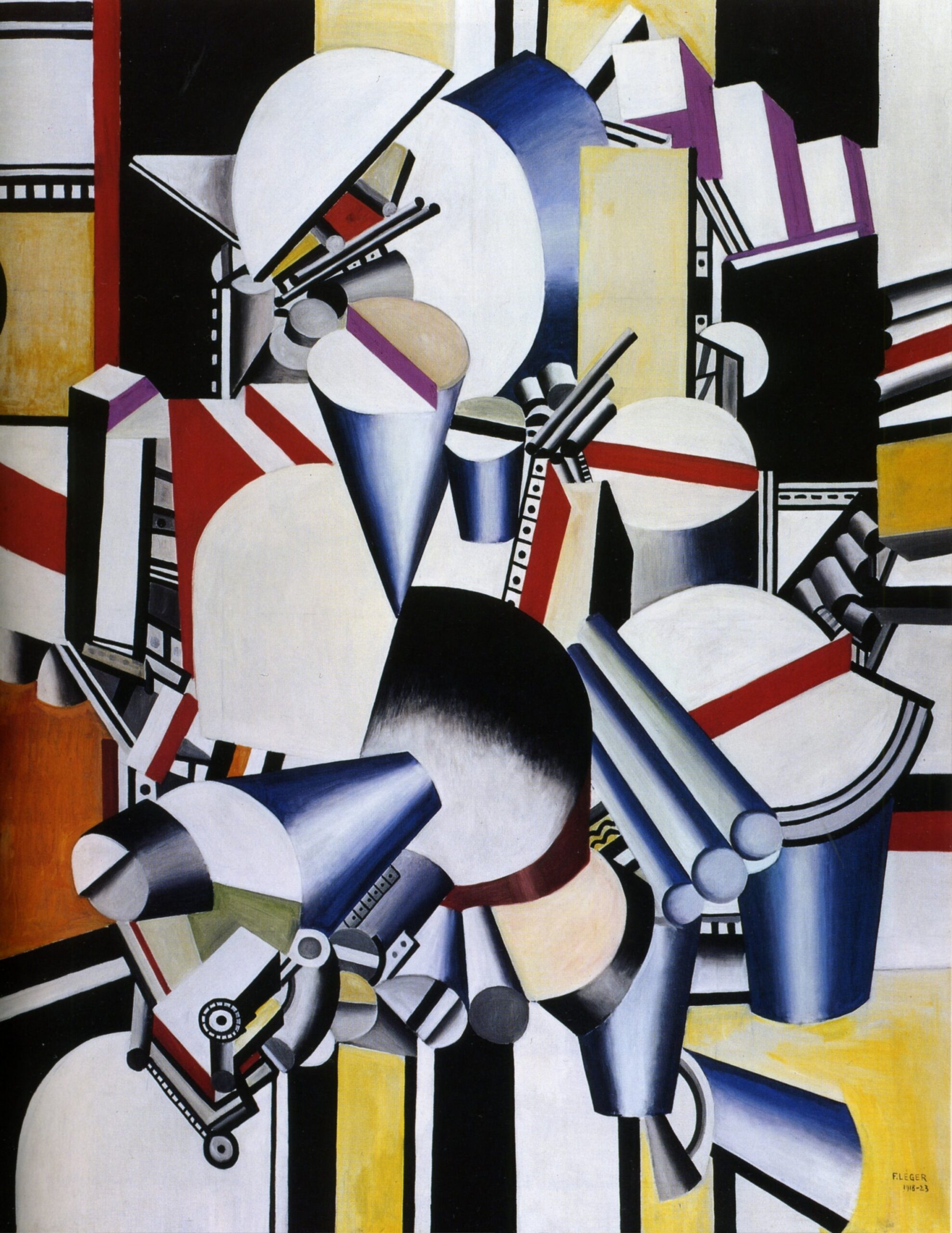 Mechanical compositions (1918) - Fernand Léger Tablo