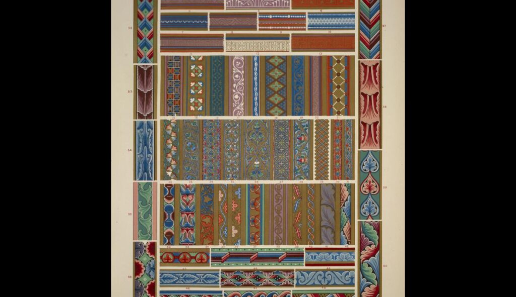 Medieval Ornament no. 2. Borders from illuminated manuscripts and paintings - Owen Jones Tablo