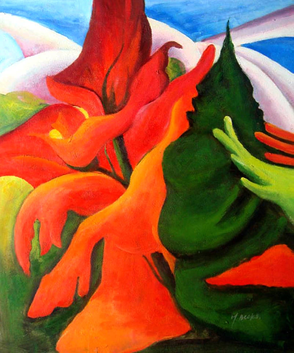 Melting Volcano - Georgia O'Keeffe Tablo