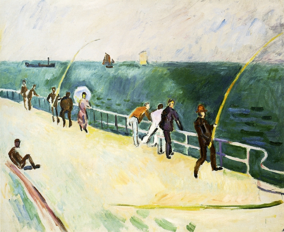 Men Fishing (1907) - Raoul Dufy Tablo