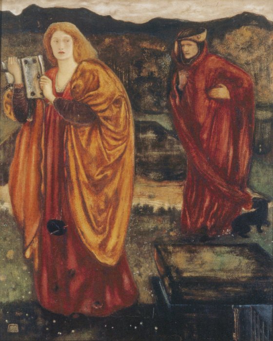 Merlin and Nimue (1861) – Edward Burne-Jones Tablo
