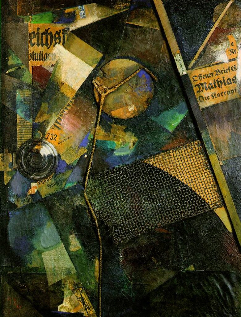 Merz Picture 25A The Star Picture (1920) - Kurt Schwitters Tablo