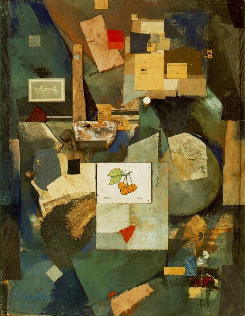 Merz Picture 32A (The Cherry Picture) (1921) - Kurt Schwitters Tablo