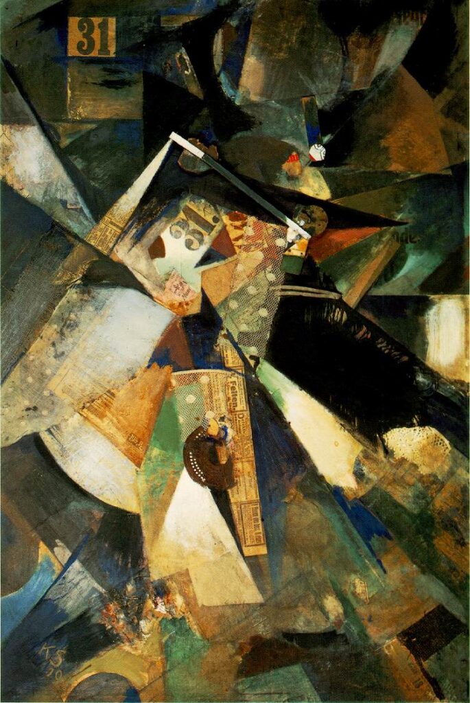 Merzpicture Thirty One (1920) – Kurt Schwitters Tablo