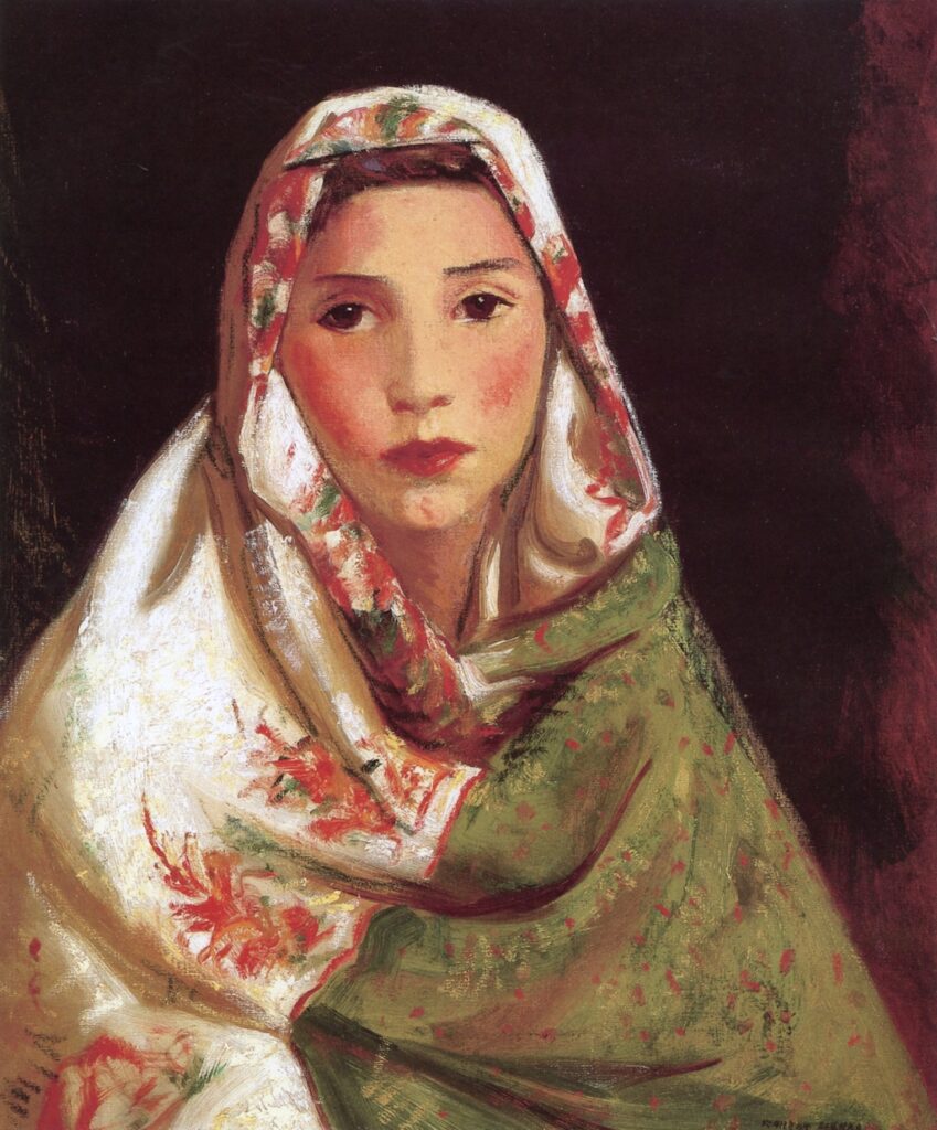 Mexican Girl, Maria (1916) - Robert Henri Tablo