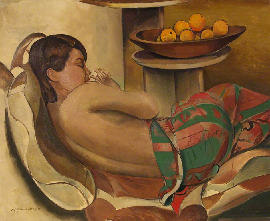 Mexican Shawl (1938) - Wyndham Lewis Tablo