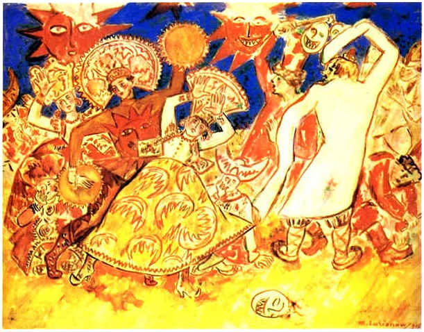 Midnight Sun (1915) - Mikhail Larionov Tablo