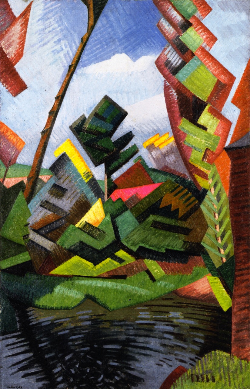 Mill at Saint Bénin - Auguste Herbin Tablo