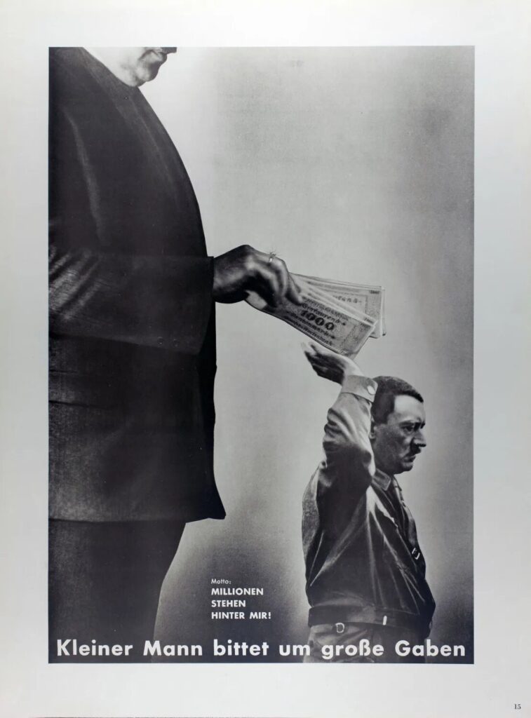 Millions Back Me (Little Man Asks for Great Gifts ) (1932) – John Heartfield Tablo