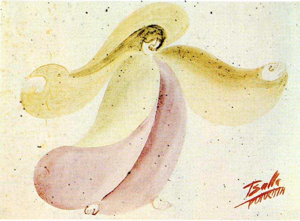 Mimicry synoptic' costume design for the Valle (1915) - Giacomo Balla Tablo