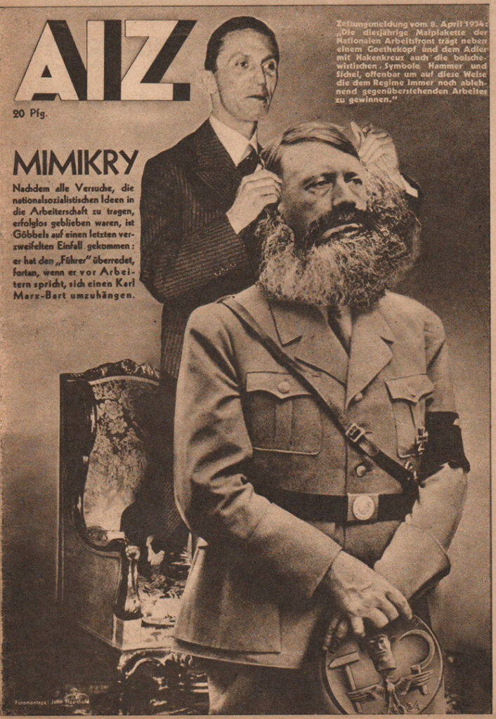 Mimicry, from The Workers' Illustrated News (1934) - John Heartfield Tablo