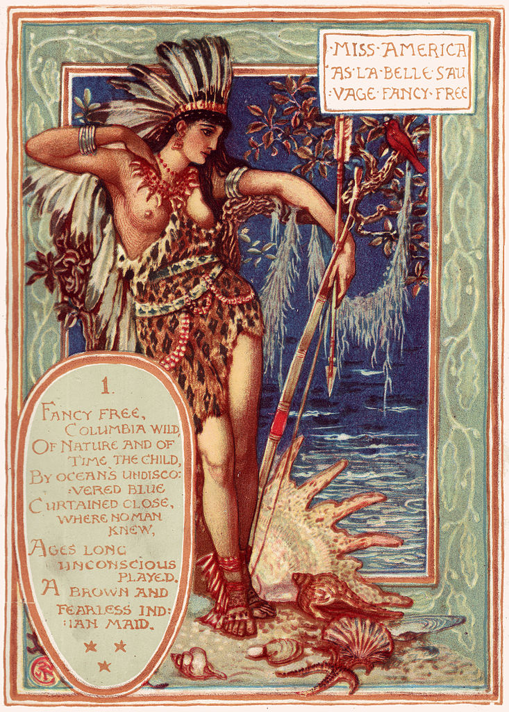 Miss America (1893) – Walter Crane Tablo