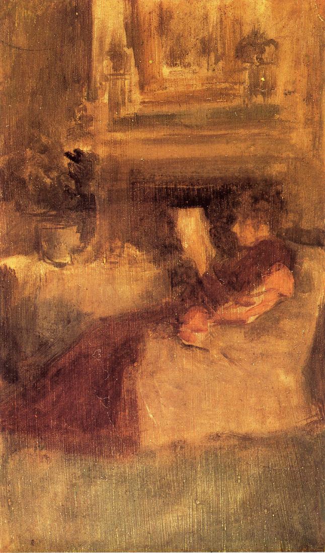 Miss Ethel Philip Reading (1894) - James McNeill Whistler Tablo