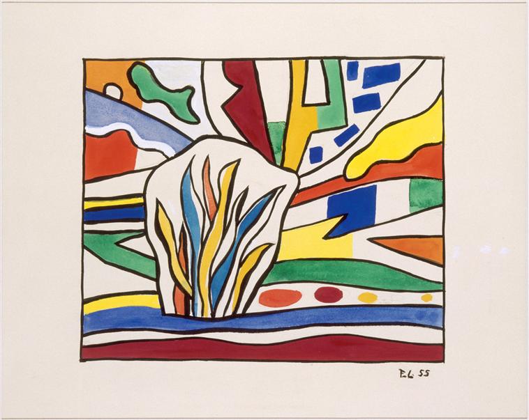Models, mosaic project for Gaz de France Alforville (1955) - Fernand Léger Tablo