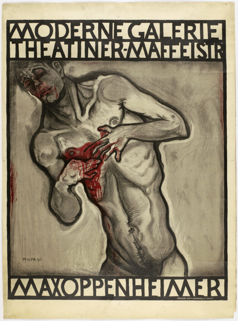 Moderne Galerie Theatiner Maffeistr. (1911) - Max Oppenheimer Tablo
