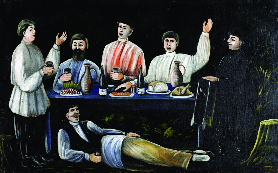 Molokani Carousing (1905) – Niko Pirosmani Tablo