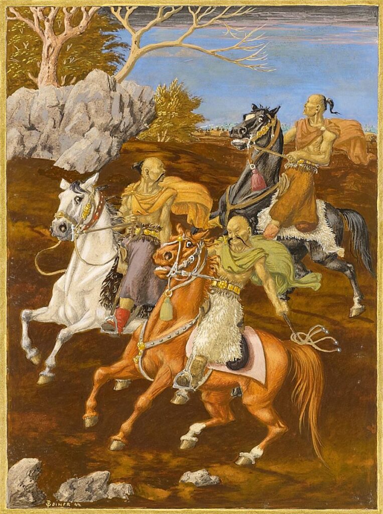 Mongolian Riders - Werner Peiner Tablo