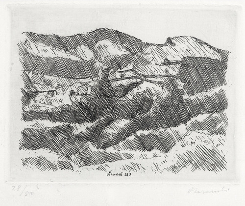 Monti di Grizzana (1929) – Giorgio Morandi Tablo