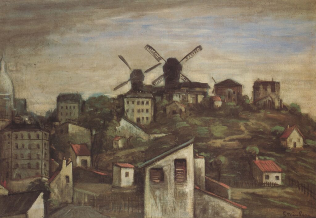 Montmartre Windmills (1903) - Théophile Steinlen Tablo