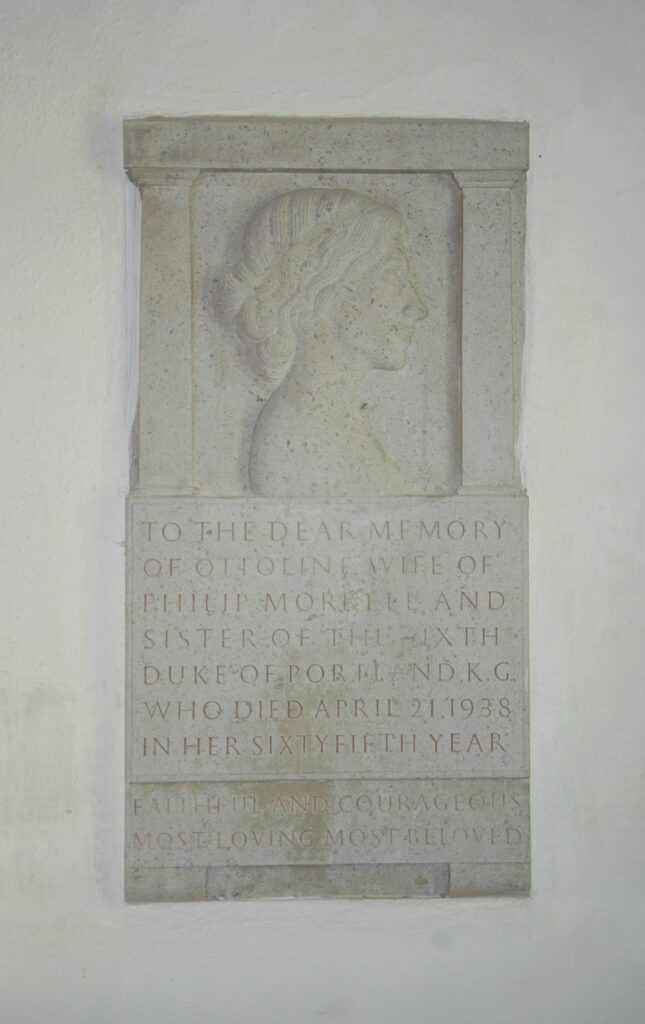 Monument in the South Aisle to Lady Ottoline Morrell - Eric Gill Tablo