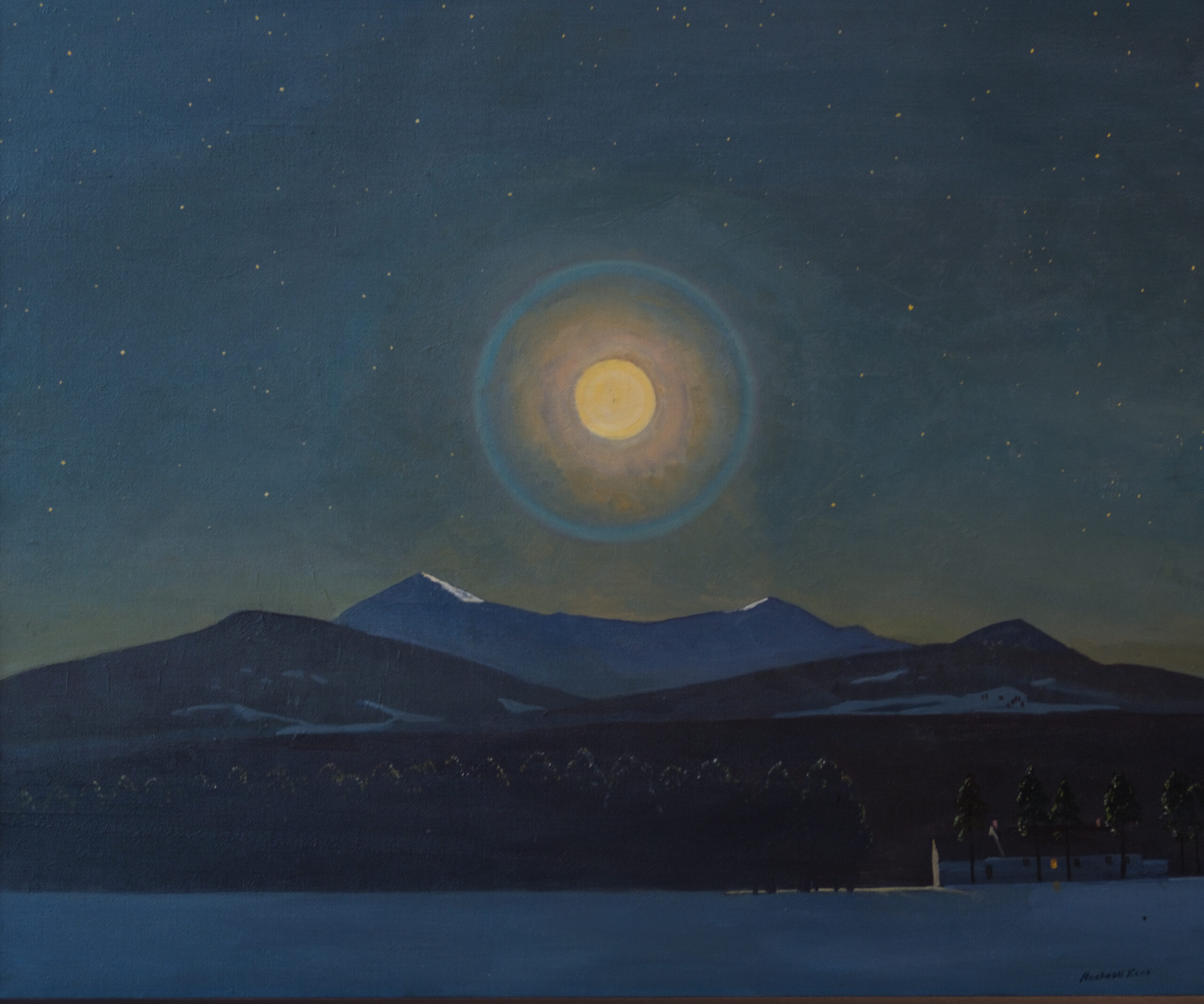 Moonlight, Winter (1940) - Rockwell Kent Tablo