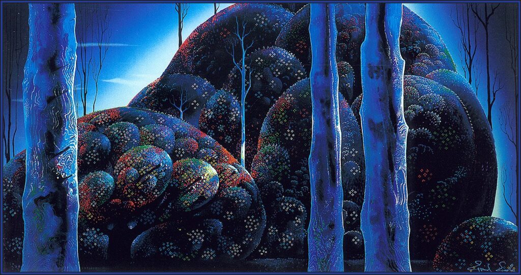 Moonlit Eucalyptus - Eyvind Earle Tablo