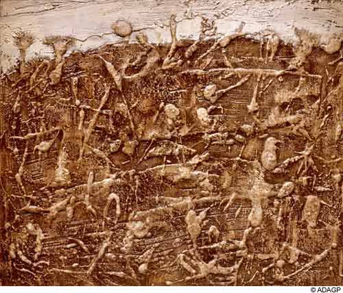 Moonrise in ghosts (1951) – Jean Dubuffet Tablo