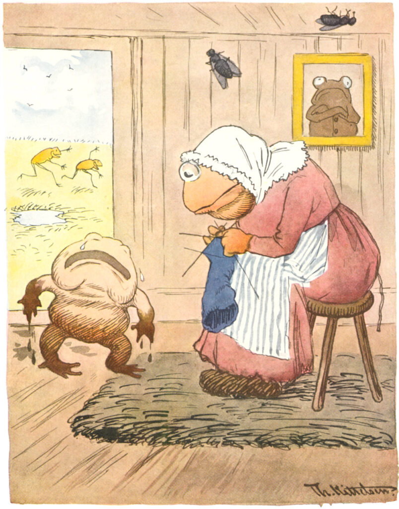Mor Mor Det Gjoer Saa Vondt Aa Loepe (1894) - Theodor Severin Kittelsen Tablo