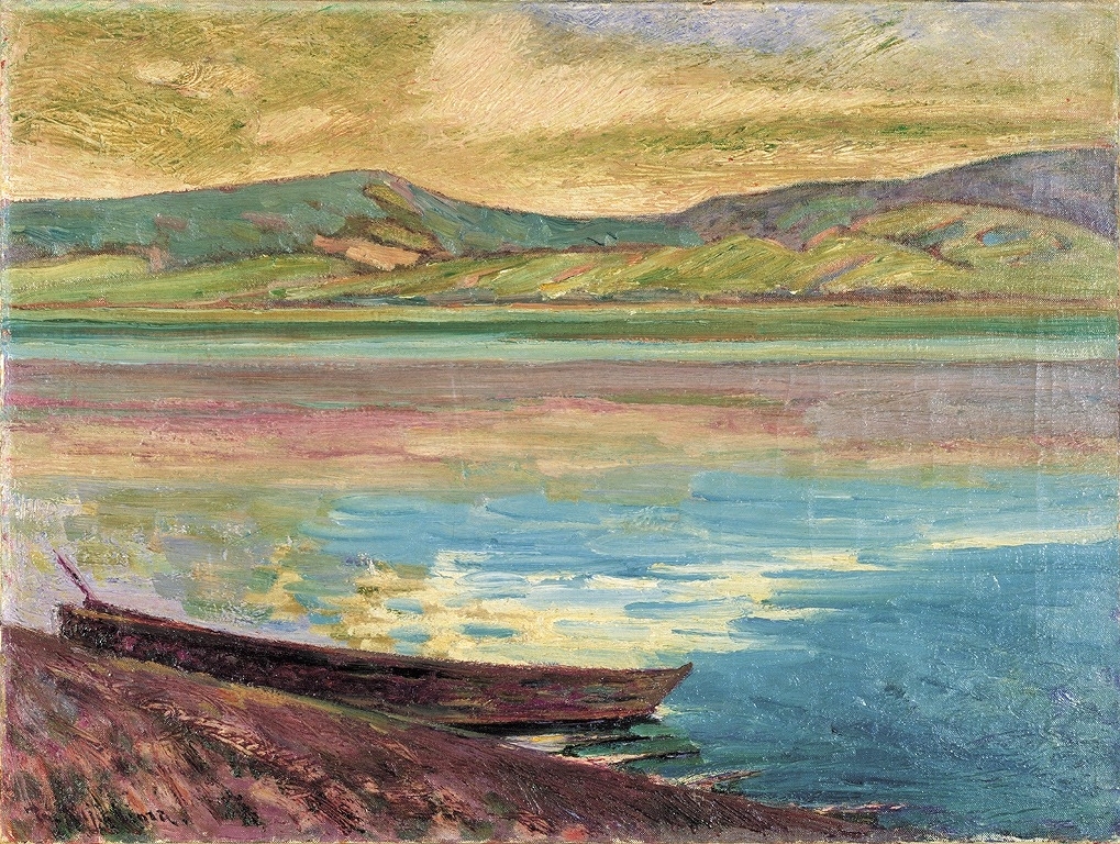Morning Beside Lake Yamanaka (1916) – Fujishima Takeji Tablo