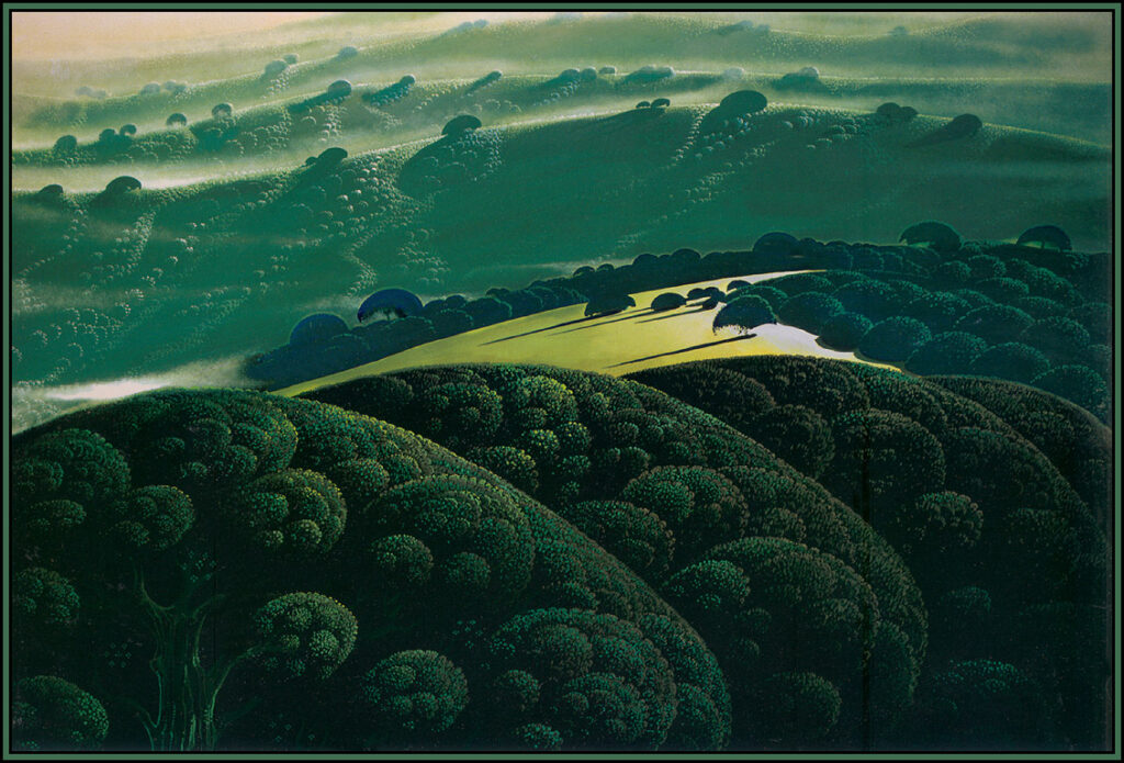 Morning Fog - Eyvind Earle Tablo